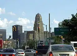 City Hall viewed from afar