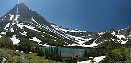 Bullhead Lake, looking towards Mount Grinnell