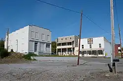 Several buildings in the old section of Bulls Gap