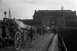 German soldiers outside Maubeuge, September 1914