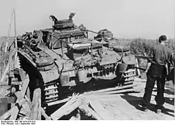 Panzer III tank equipped with the N.K.A.V.