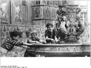 Playing at the fountain in 1972