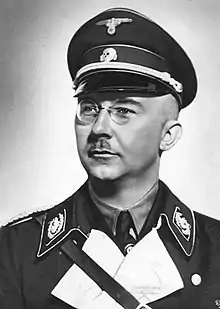 Black uniform of Heinrich Himmler,  head of the SS,  the military wing of the Nazi Party (1938).