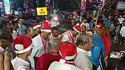 John Barla, Union Minister of India interacting with the Buon Natale participates