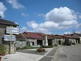 The war memorial and surroundings in Bure