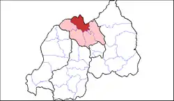 Shown within Northern Province and Rwanda