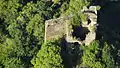 2015 aerial photograph of Trutzeltz Castle