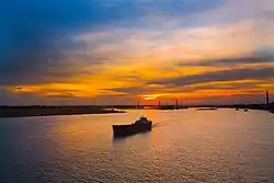 Image 59The river Buriganga is economically very important to Dhaka. Even during the Mughal rules the banks of the Buriganga were already a prime location for trade. Today the river provides vital connectivity between the capital city and many districts. The photograph features a launch sailing from Sadarghat on the Buriganga during sunset.Photo Credit: Jubair1985