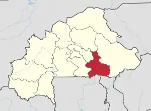 Location in Burkina Faso