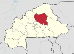 Location in Burkina Faso