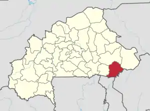 Location in Burkina Faso