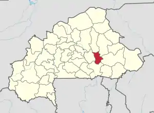 Location in Burkina Faso