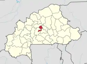 Location in Burkina Faso