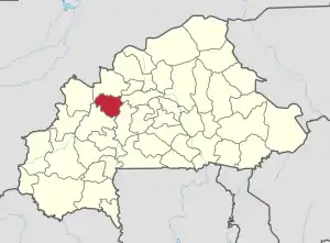 Location in Burkina Faso