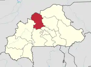 Location in Burkina Faso