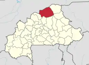 Location in Burkina Faso