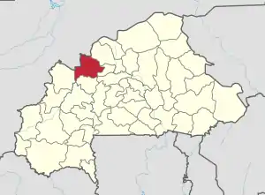 Location in Burkina Faso