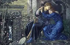 Edward Burne-Jones, Love Among the Ruins, watercolour, 1870-1873, private collection