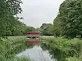 View up the Longford away from the upper pond.