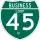 Business Interstate 45-H marker