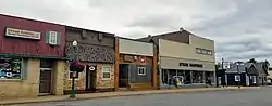 Businesses on 5th Avenue, the main street of Strum.