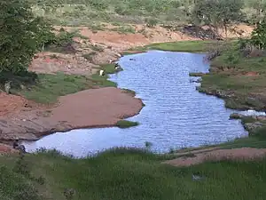 Fishing downstream of Buvuma Dam