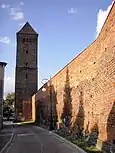 Medieval town walls with the Eastern (or "Polish") Tower