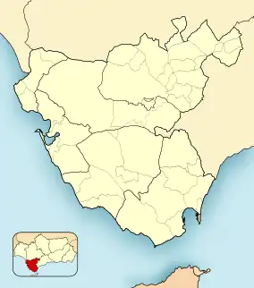 Los Barrios is located in Province of Cádiz