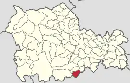 Location in Neamț County