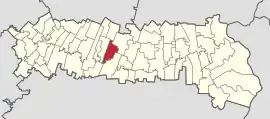 Location in Ialomița County