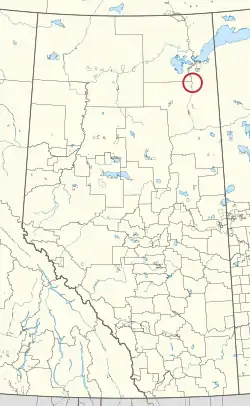 Location in Alberta