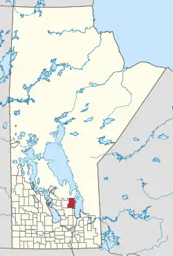 Location of Bifrost-Riverton in Manitoba