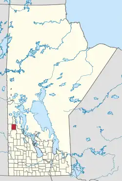 Location of the RM of Minitonas–Bowsman in Manitoba