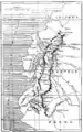 Map of the equator from the La Condamine expedition. mid 18th c.