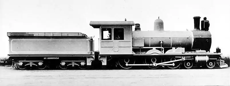 CGR Western System no. 286, as built, with Drummond tubes and large cab