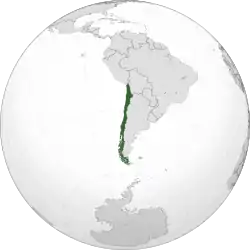 Location of Chile