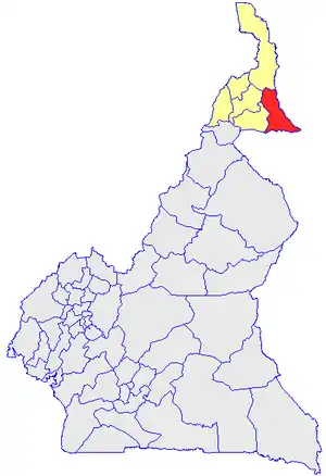 Department location in Cameroon