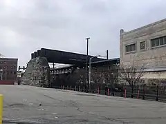 Bridge site as seen from Ironbound