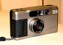 Contax T2, silver titanium finish