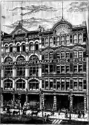 C. R. Mabley & Co Building, 1881, west side of Woodward.