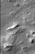 CTX context image of Hellas Planitia showing location of next two images.