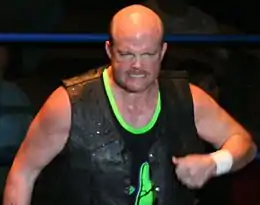 A picture of wrestler C. W. Anderson in the ring.