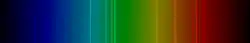 Color lines in a spectral range