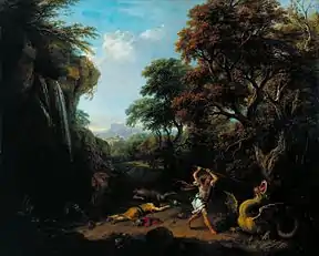 Landscape with the Story of Cadmus Killing the Dragon. Exhibited in 1765. Tate, London.