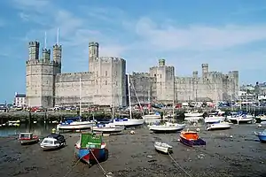 photograph of Caernarfon castle