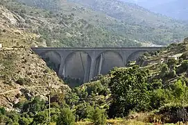 Dam from below