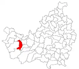 Location in Cluj County