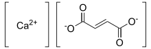 Skeletal formula of calcium fumarate