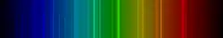 Color lines in a spectral range