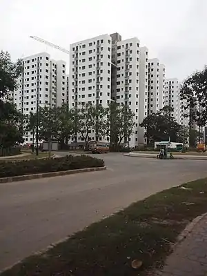 Skyline View of Calcutta Riverside from a Residential Project